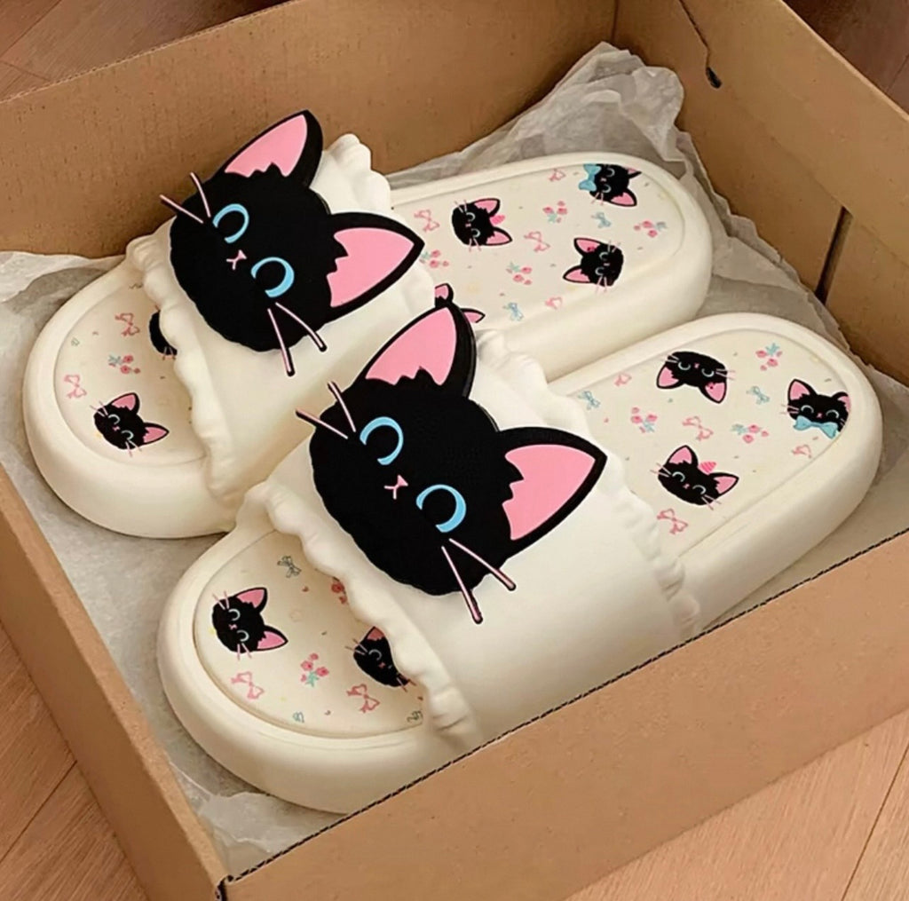 Cat Soft Slippers 🐈‍⬛