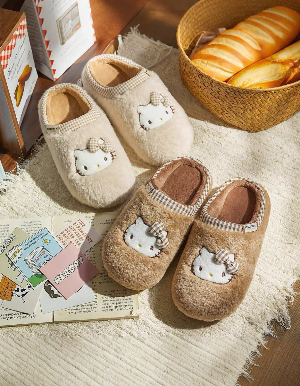 Hello Kitty Plush Winter Slippers 🎀🐾