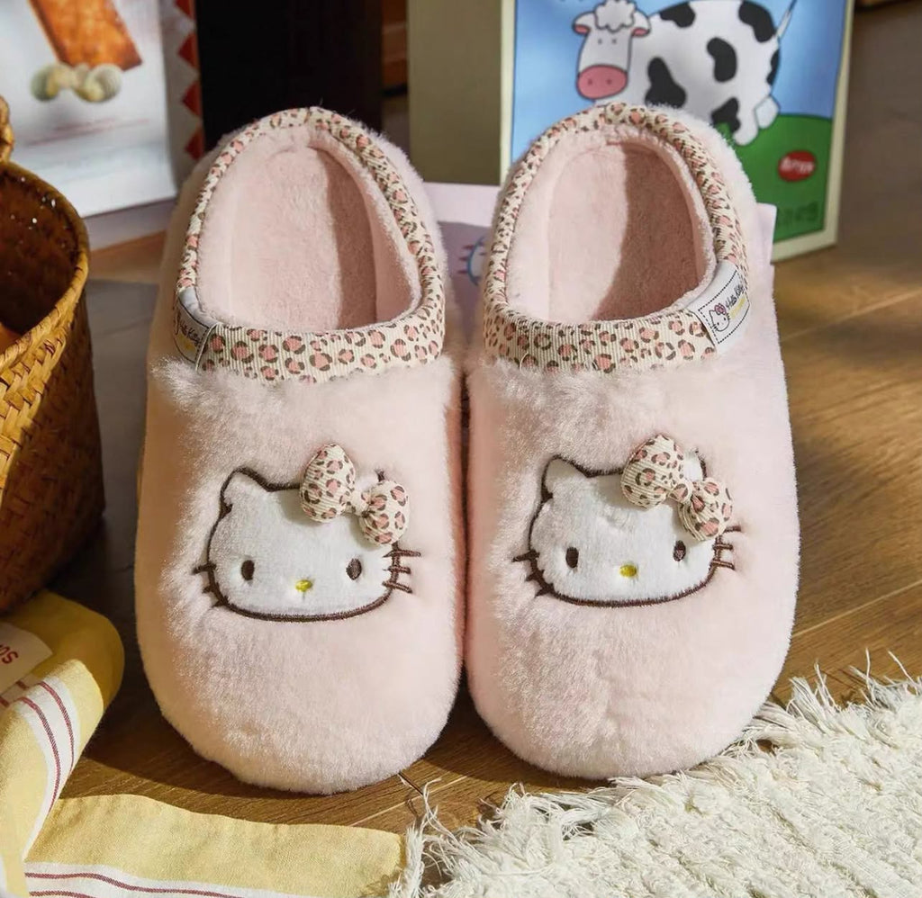 Hello Kitty Plush Winter Slippers 🎀🐾