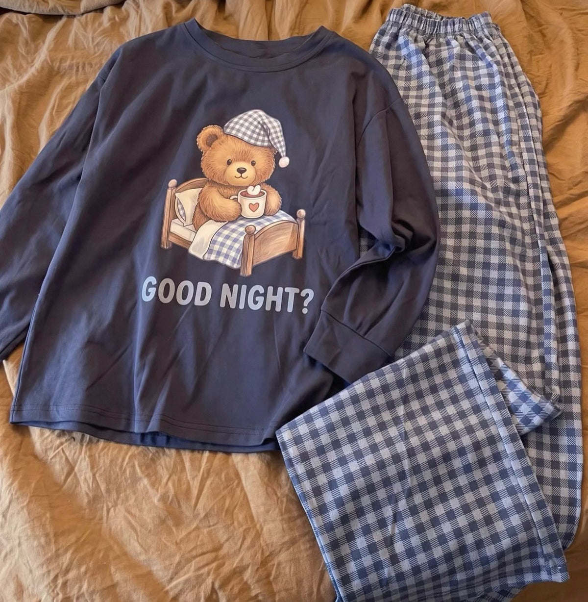 Cozy Navy Bear Pajama 🧸