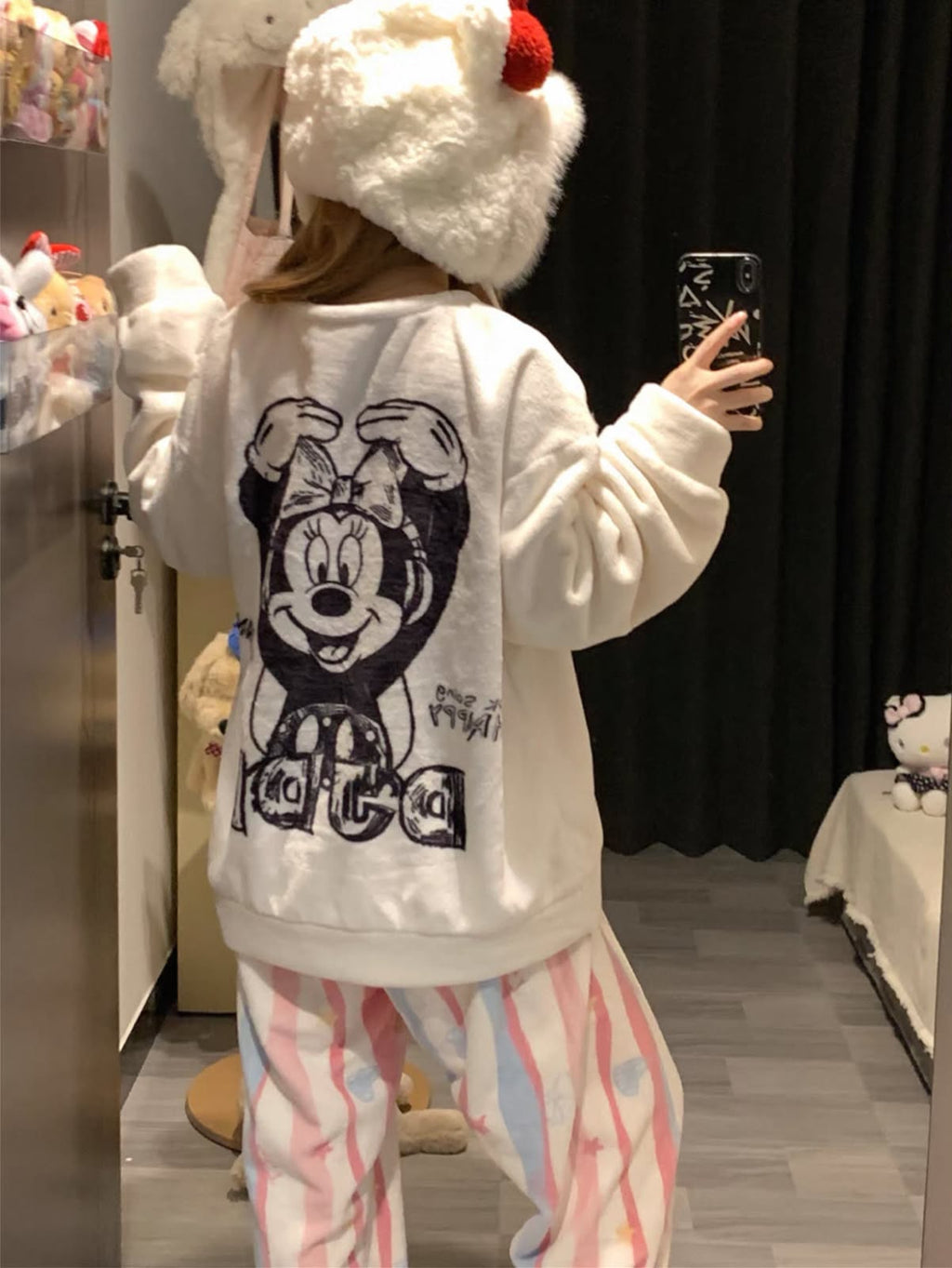 Minnie Mouse Plush Fleece Pajama 🐭🎀