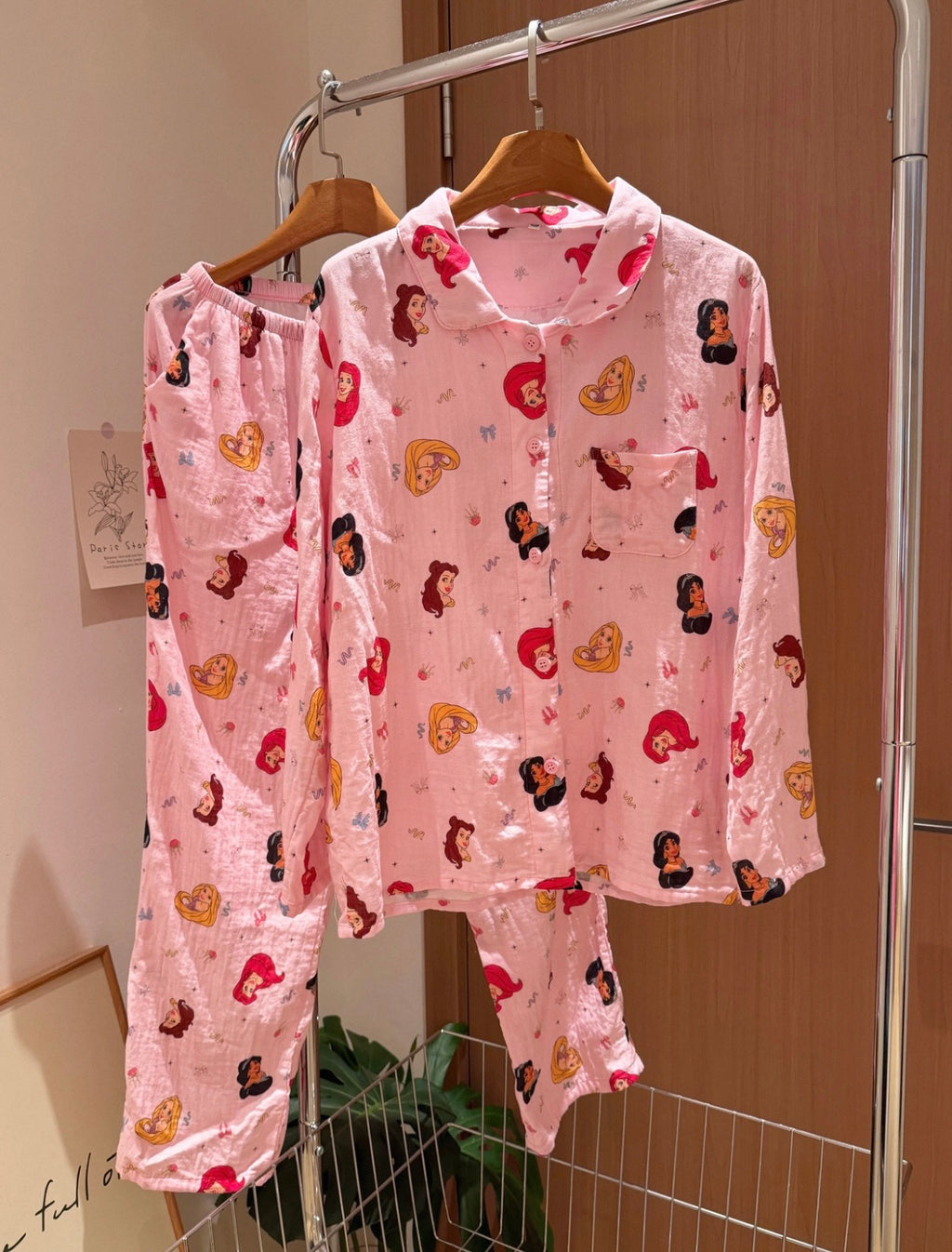 Disney Princesses Pink Cotton Pyjama