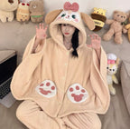 CookieAnn Fluffy Fleece Cape & Pants Pajama Set