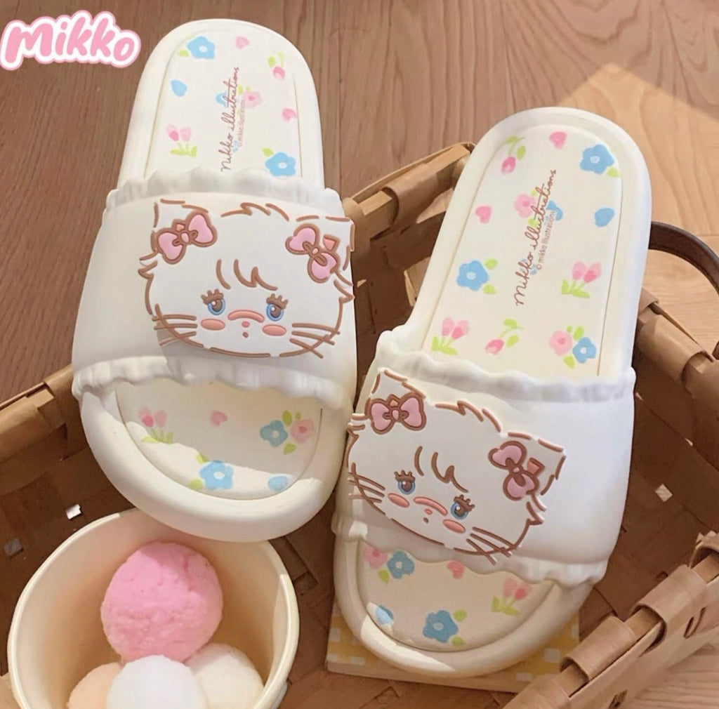 Mikko Kitten Soft Platform Slippers🎀