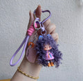 Cute Curly Hair Girl Bag Charm
