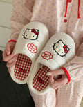 Hello Kitty Fluffy Plush Slippers