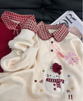 Hello Kitty Snowman Christmas Collar Fleece Sweatshirt