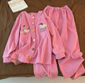 Cute Dachshund Puppy Embroidered Fleece Pajama