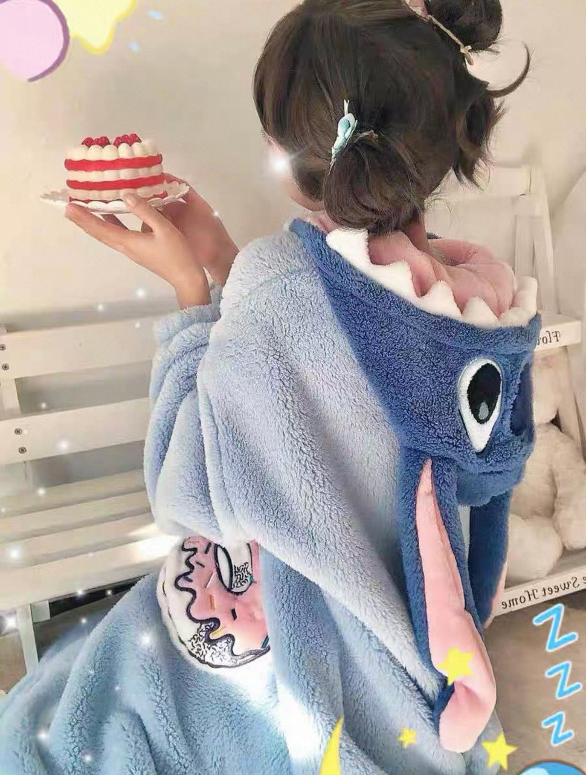 Stitch Plush Hooded Loungewear 💙
