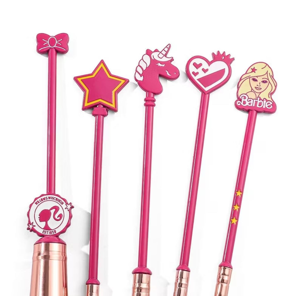 Barbie Pink Makeup Brush & Hand Mirror 🩷