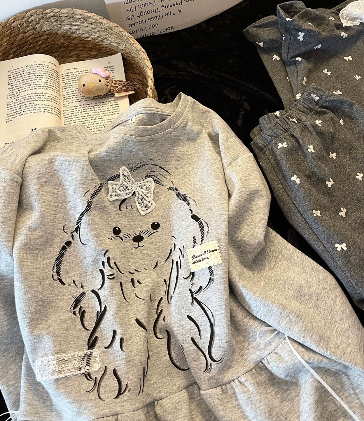 Puppy & Bow Pyjama Set